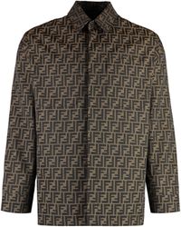 Fendi - Jacquard Fabric Jacket - Lyst