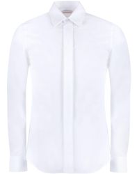 Alexander McQueen - Long Sleeve Cotton Shirt - Lyst