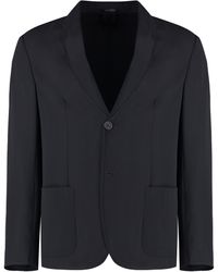 Giorgio Armani - Single-Breasted Virgin Wool Jacket - Lyst