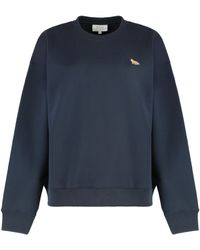 Maison Kitsuné - Felpa girocollo in cotone - Lyst