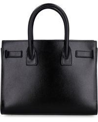 Saint Laurent - Mini Leather Shopping Handbag - Lyst