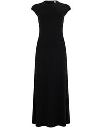 TOTEME - Long Dress With Short Sleeves - Lyst