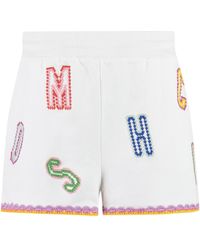 Moschino - Embroidered Sweatshorts - Lyst