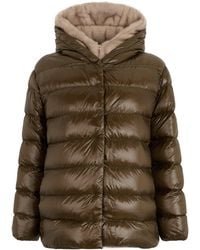 Herno - Padded Jacket With Hood With Synthetic Fur - Lyst