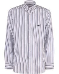Etro - Striped Cotton Shirt For - Lyst