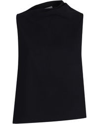 Vince - Top asimmetrico con drappeggio - Lyst