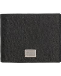 Dolce & Gabbana - Dolce & Gabbana Leather Flap-Over Wallet - Lyst