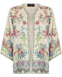 Etro - Light Jacket With Floral Pattern - Lyst