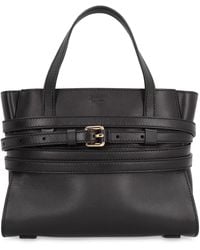 Moschino - Tie Me Small Leather Handbag - Lyst