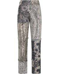 Maison Margiela - Patchwork Trousers With Sequins - Lyst