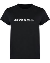 Givenchy - T-shirt girocollo in cotone - Lyst