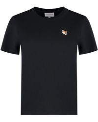 Maison Kitsuné - T-shirt in cotone con logo - Lyst