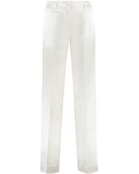 P.A.R.O.S.H. - Viscose And Silk Trousers - Lyst