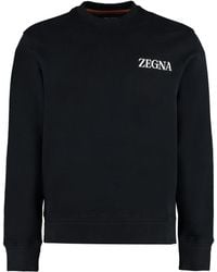 ZEGNA - Cotton Crew-neck Sweatshirt - Lyst
