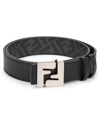 Fendi - Reversible Belt With Metallic Logo - Lyst