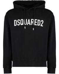 DSquared² - Felpa con cappuccio e stampa logo - Lyst