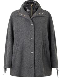 Herno - Giacca imbottita con frange - Lyst