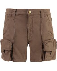 Pinko - Porta Cotton Shorts - Lyst
