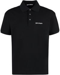 Palm Angels - Embroidered Logo Cotton Polo Shirt - Lyst