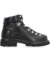DSquared² - Canadian Lace-up Leather Ankle Boots - Lyst