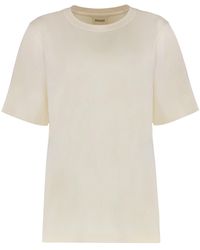 KHAITE - Round Neck T-Shirt Allen - Lyst