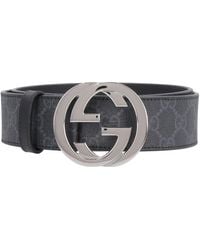 Gucci - Gg Supreme Fabric Belt - Lyst