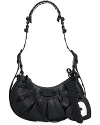 triple zipper black leather handbag — MUSEUM OUTLETS