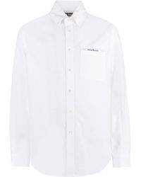 Palm Angels - Button-Down Collar Cotton Shirt - Lyst
