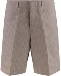 Fendi - Cotton Bermuda Shorts - Lyst
