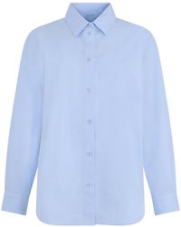 Burberry - Camicia a maniche lunghe in cotone - Lyst