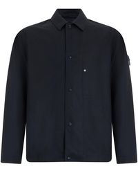 Stone Island - Camicia con patch con logo - Lyst