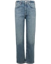 Citizens of Humanity - Logo Patch Straight Leg Jeans - Lyst
