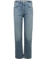 Citizens of Humanity - Logo Patch Straight Leg Jeans - Lyst