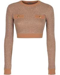 Elisabetta Franchi - Sweater With Sequins - Lyst