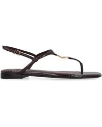 Fendi - Ffold Leather Sandals - Lyst