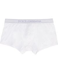 Dolce & Gabbana - Branded Boxers White - Lyst