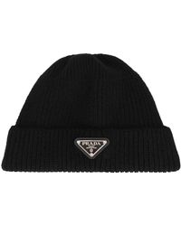 Prada - Cappello in maglia a coste - Lyst