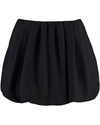 Valentino - Crepe Mini Skirt - Lyst
