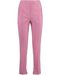 PT01 - Frida Cotton Blend Trousers - Lyst