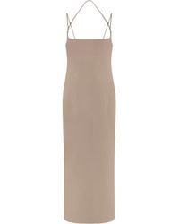 The Attico - Virgin Wool Midi Dress - Lyst