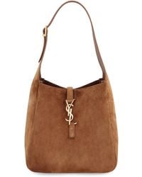 Saint Laurent - Borsa a mano Le 5 à 7 Piccola in suede - Lyst