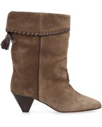 Isabel Marant - Stivaletti Dalby in suede - Lyst