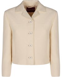 Gucci - Crêpe De Chine Jacket - Lyst