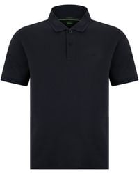 BOSS - Cotton Polo With Short Sleeves - Lyst