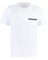 Alexander McQueen - Chest Pocket Cotton T-shirt - Lyst