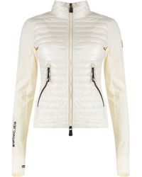 Moncler - Cardigan With Padded Front Panel - Lyst