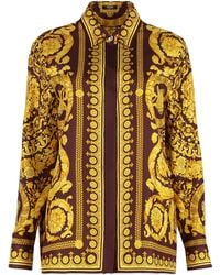 Versace - Baroque Silk Shirt - Lyst