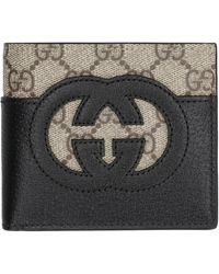 Gucci - Wallet With Cut-out Interlocking G - Lyst