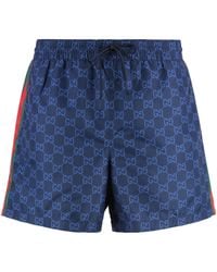 Gucci - Nylon Swim Shorts - Lyst