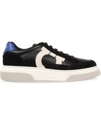 Ferragamo - Cassina Gancini Outline Low-Top Sneakers - Lyst
